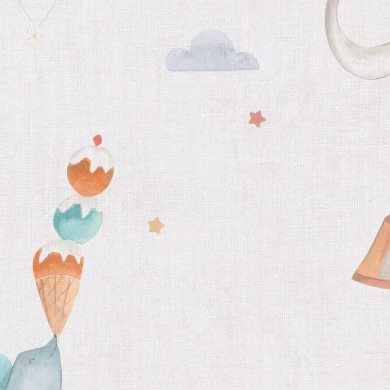 Lilly & Luis - Carousel kids wallpaper AS Creation