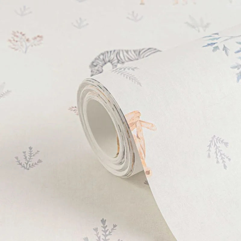 Lilly & Luis - Mini Safari kids wallpaper AS Creation