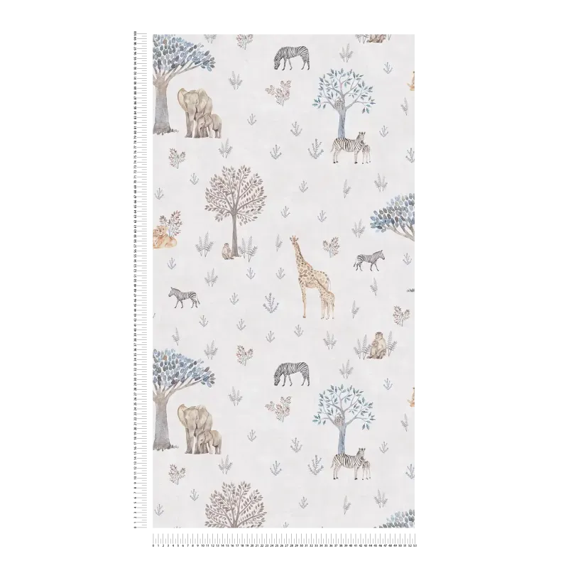 Lilly & Luis - Mini Safari kids wallpaper AS Creation