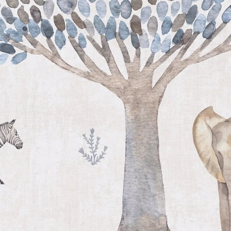 Lilly & Luis - Mini Safari kids wallpaper AS Creation