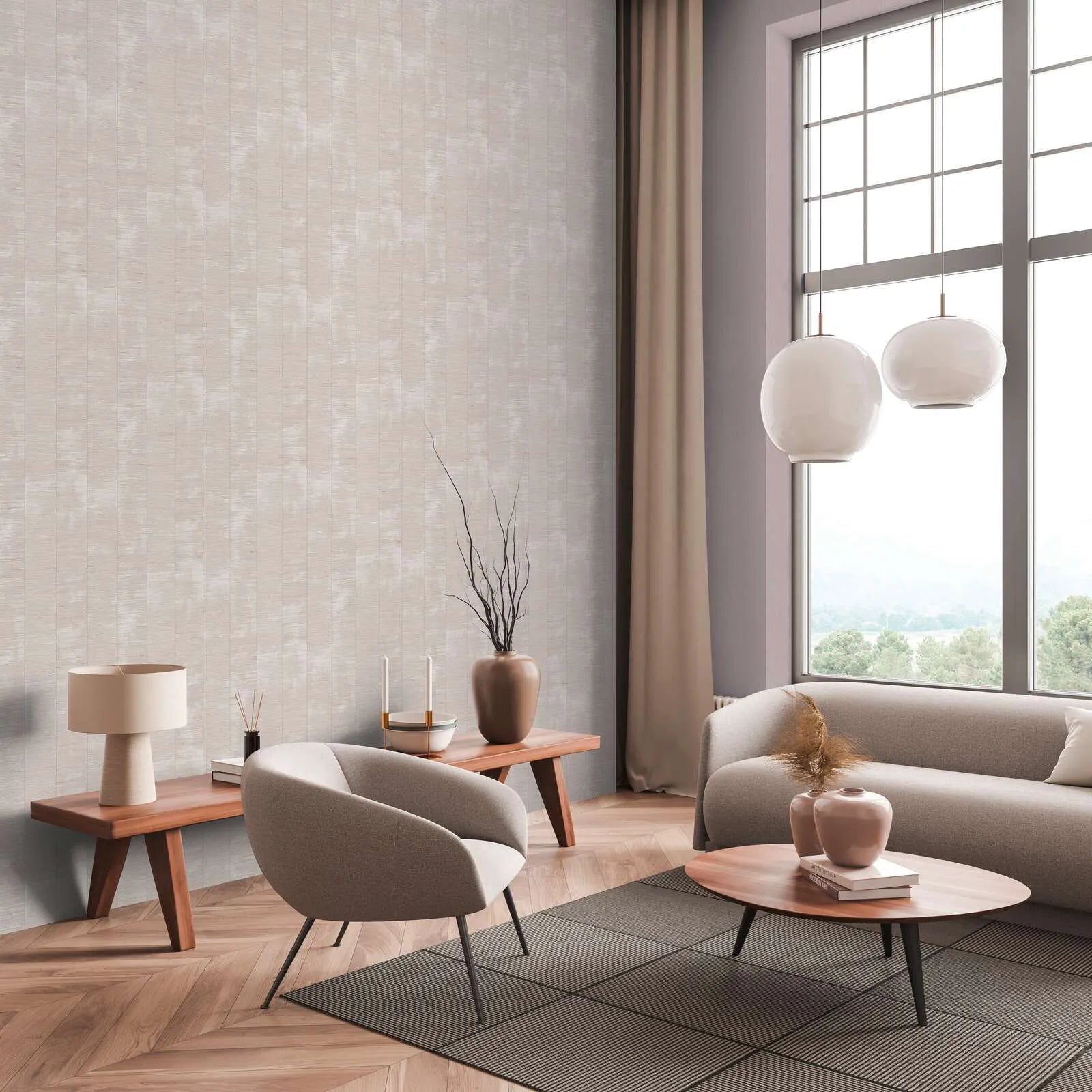 Daniel Hechter 7 - Loftwood plain wallpaper AS Creation