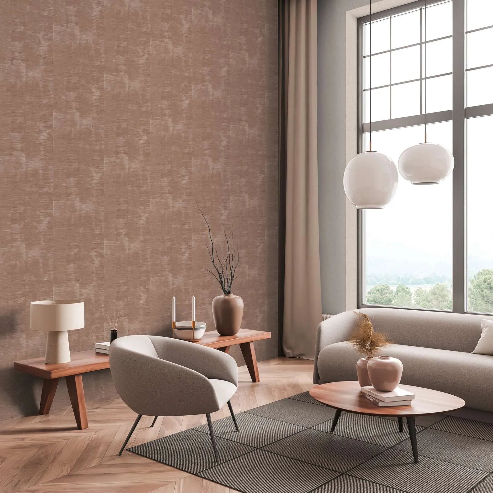 Daniel Hechter 7 - Loftwood plain wallpaper AS Creation