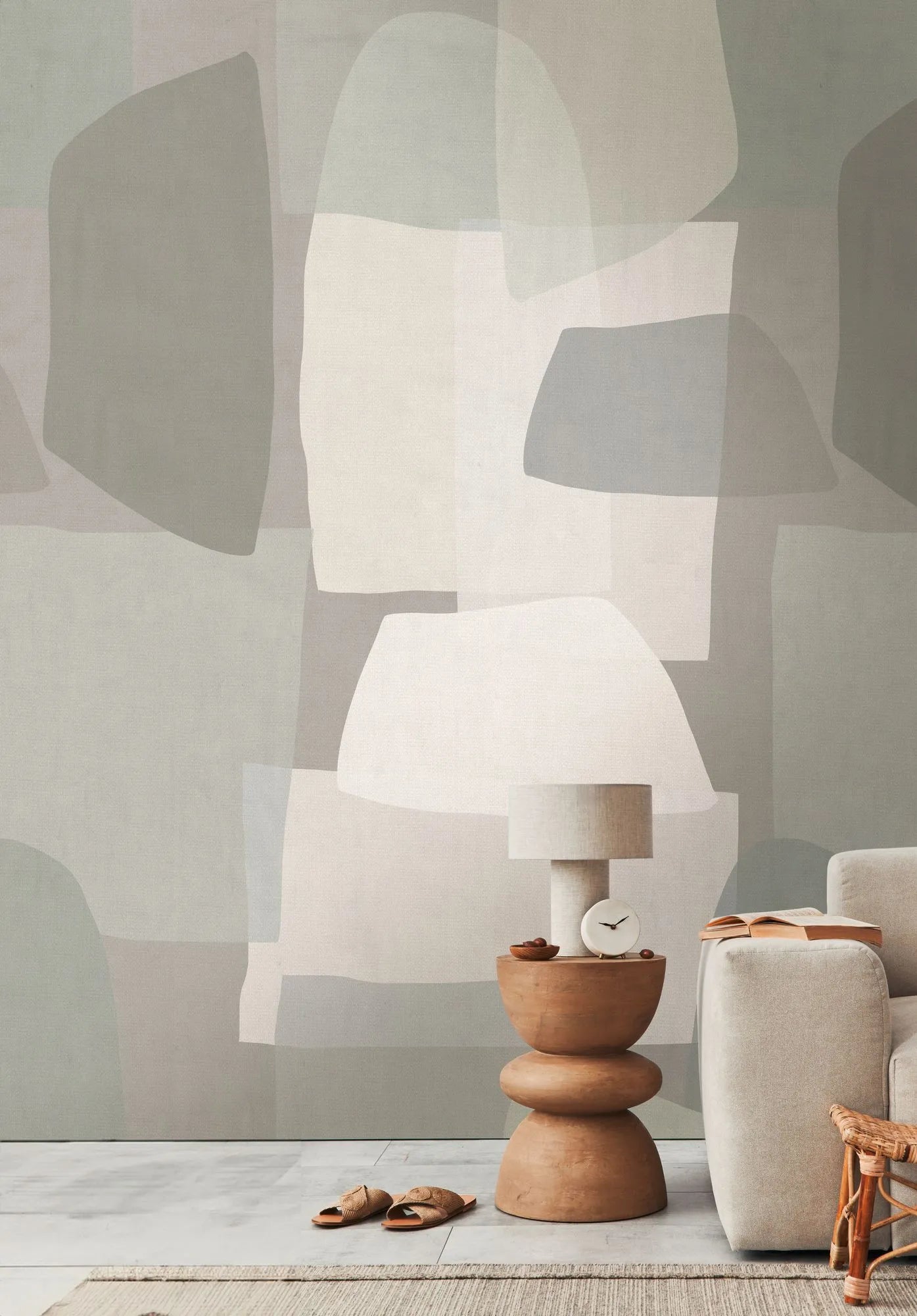 Anna D'Andrea - Tonal Form geometric wallpaper AS Creation