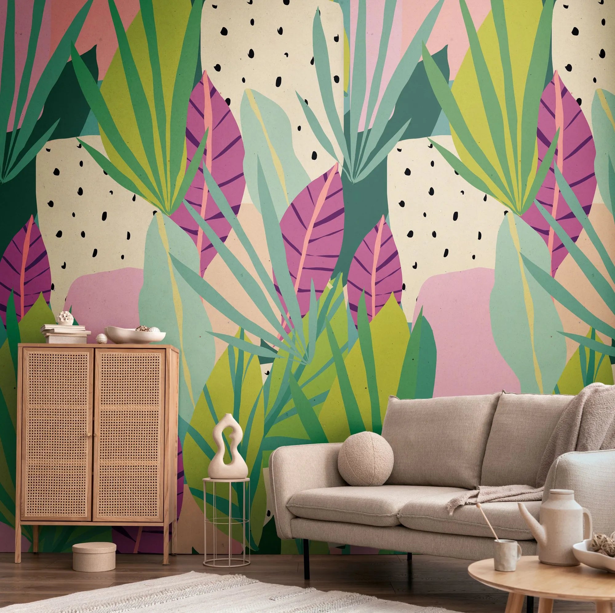 Anna D'Andrea - Tropical Muse botanical wallpaper AS Creation