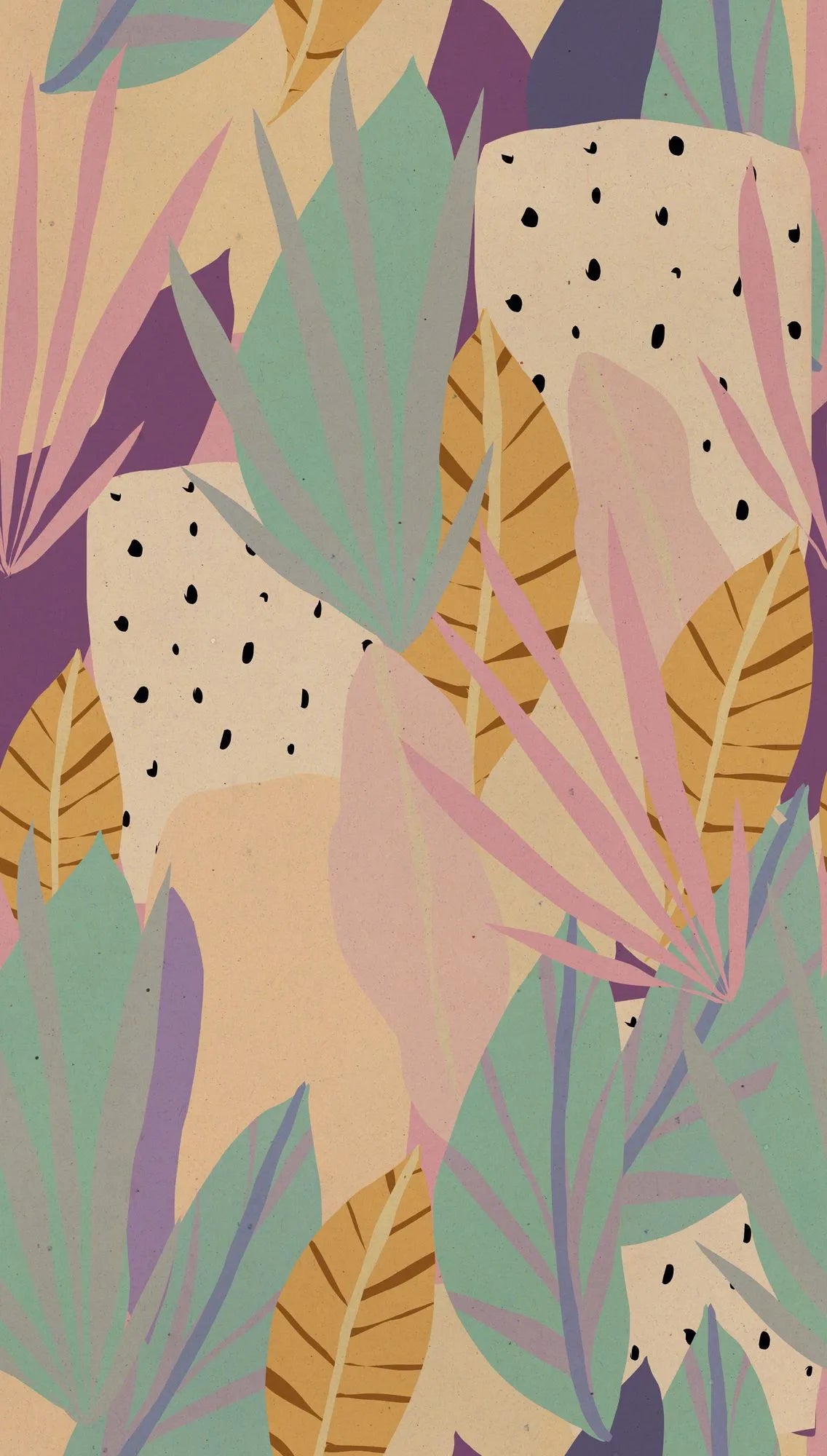 Anna D'Andrea - Tropical Muse botanical wallpaper AS Creation Beige 782082