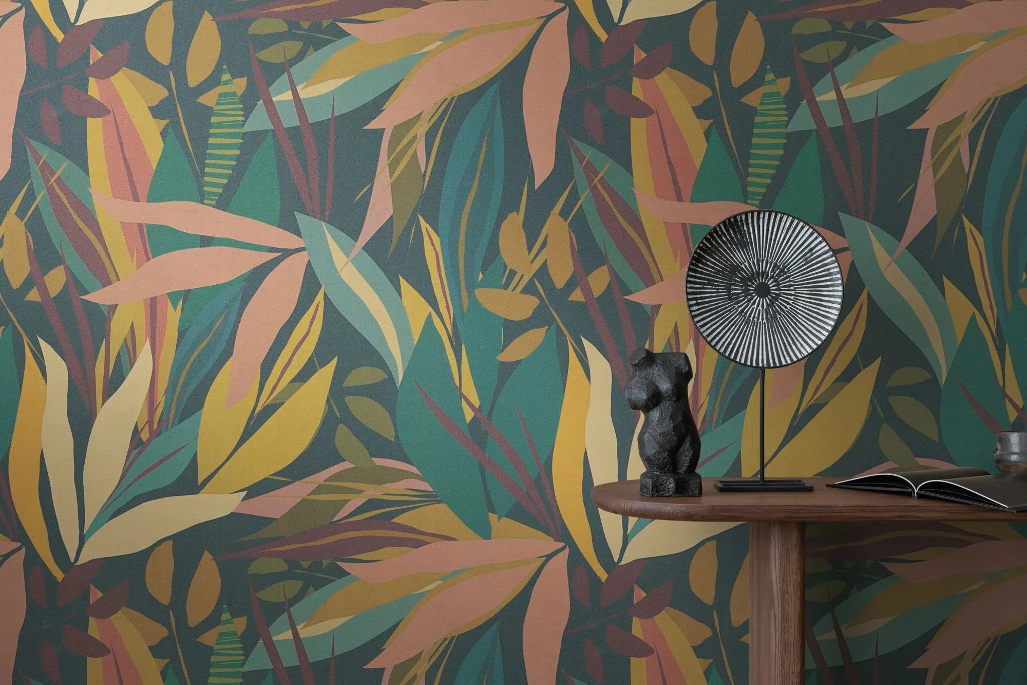 Anna D'Andrea - Leaf Mosaic botanical wallpaper AS Creation