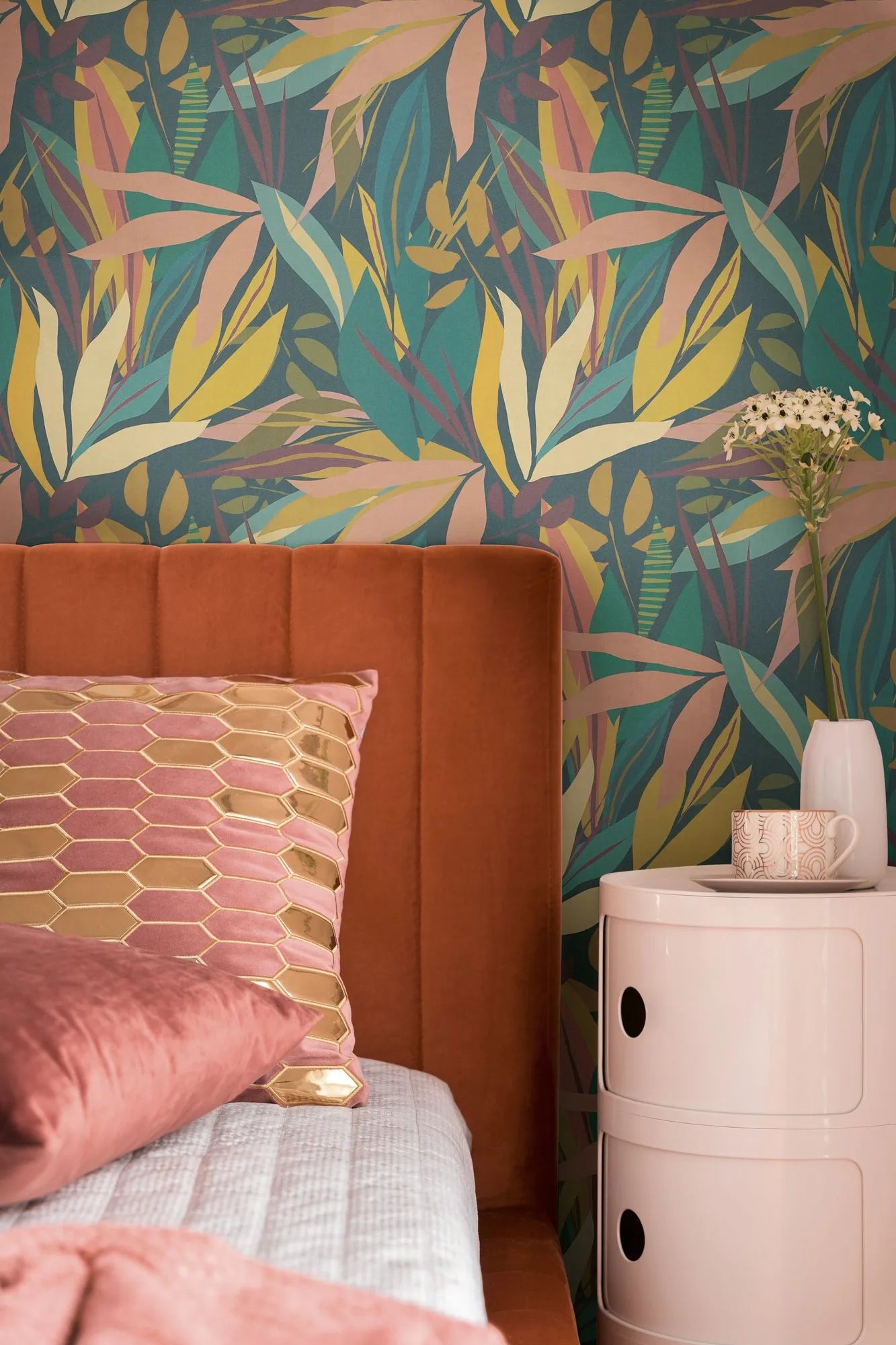 Anna D'Andrea - Leaf Mosaic botanical wallpaper AS Creation