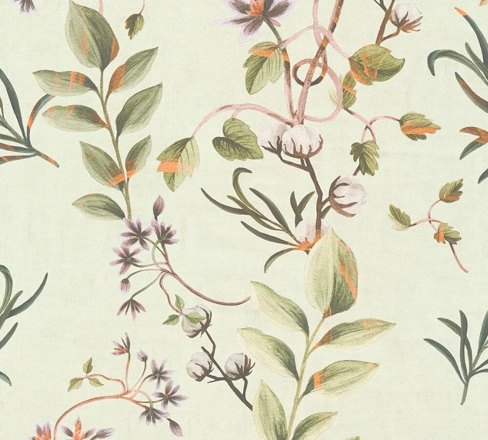 Anna D'Andrea - Heritage Vine botanical wallpaper AS Creation Roll Cream 782121