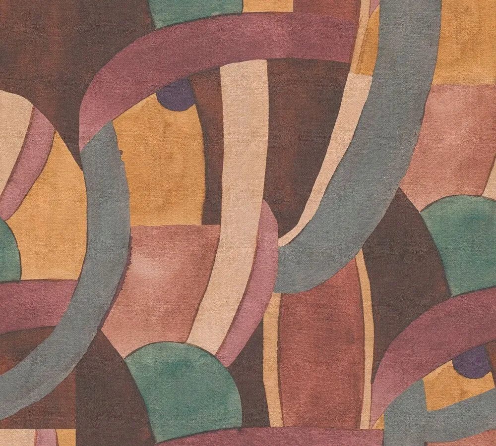 Anna D'Andrea - Painted Drift bold wallpaper AS Creation Roll Brown 782141