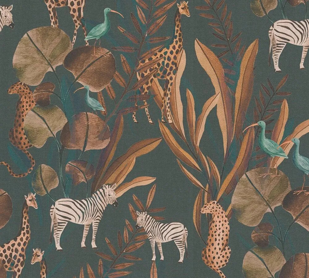 Anna D'Andrea - Woven Clay kids wallpaper AS Creation Roll Brown 782182
