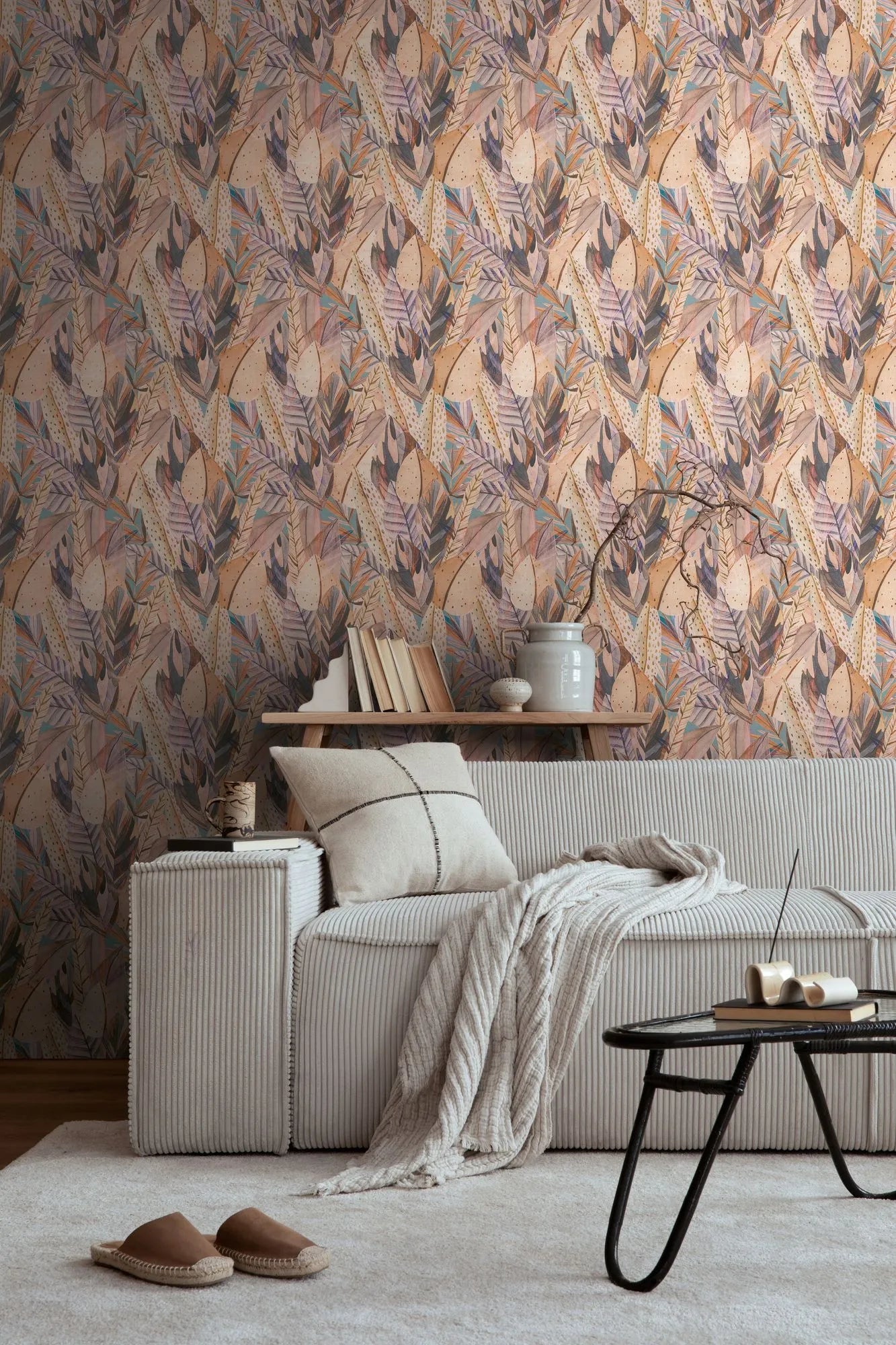 Anna D'Andrea - Golden Canopy botanical wallpaper AS Creation