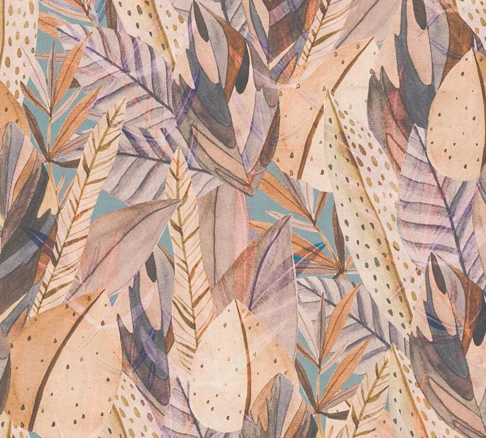 Anna D'Andrea - Golden Canopy botanical wallpaper AS Creation Sample Beige 782202-S