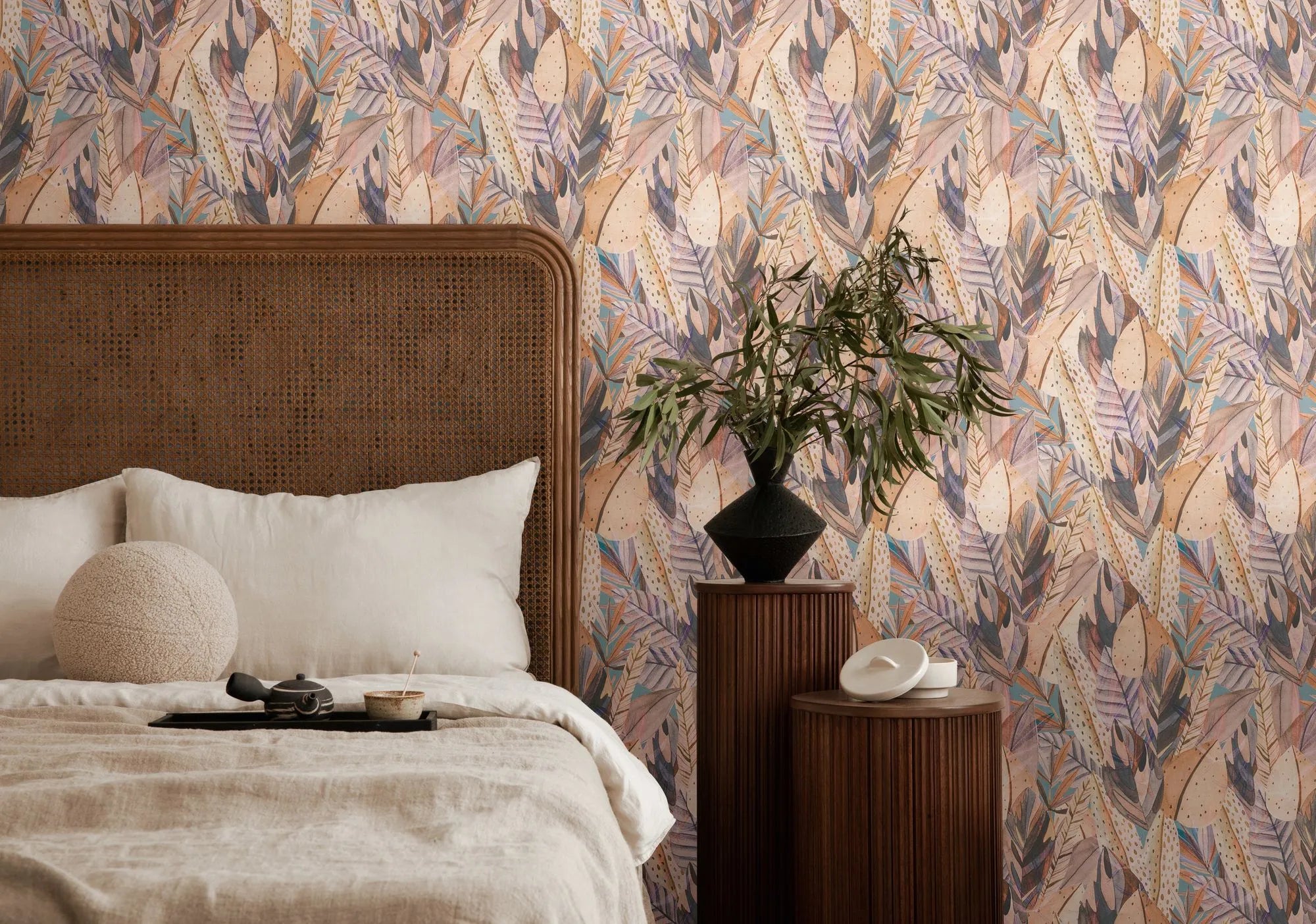 Anna D'Andrea - Golden Canopy botanical wallpaper AS Creation