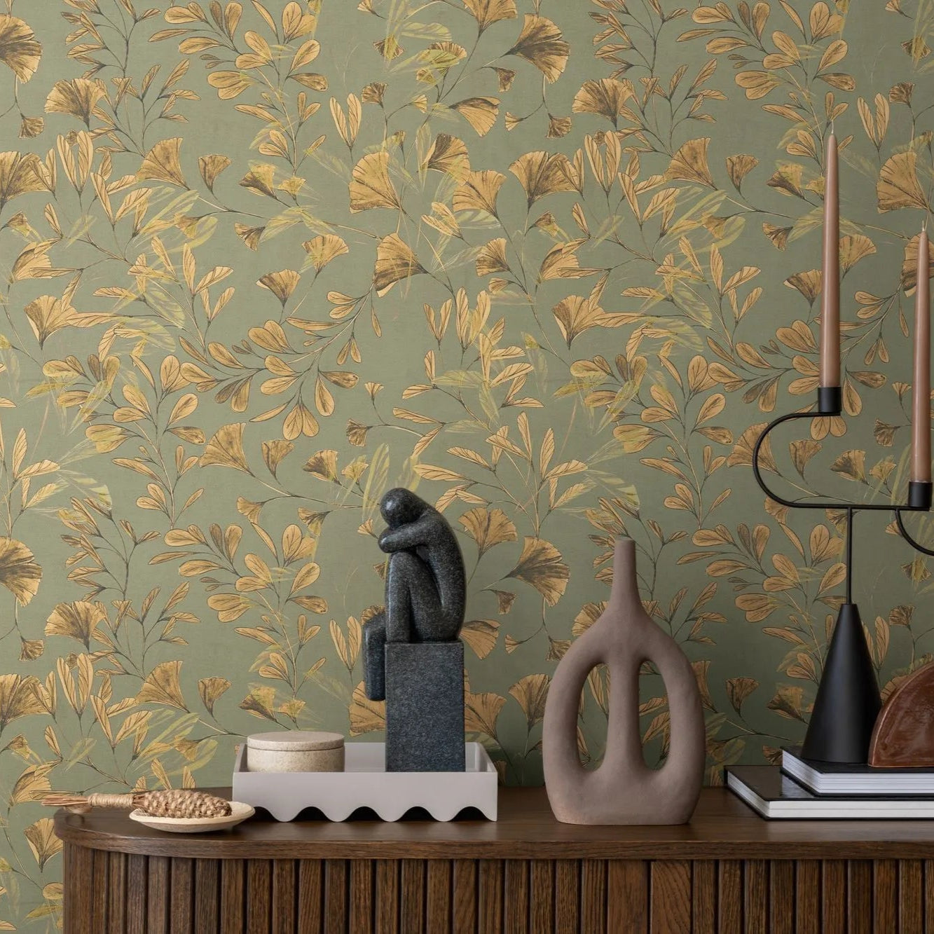 Anna D'Andrea - Fresco Flow botanical wallpaper AS Creation
