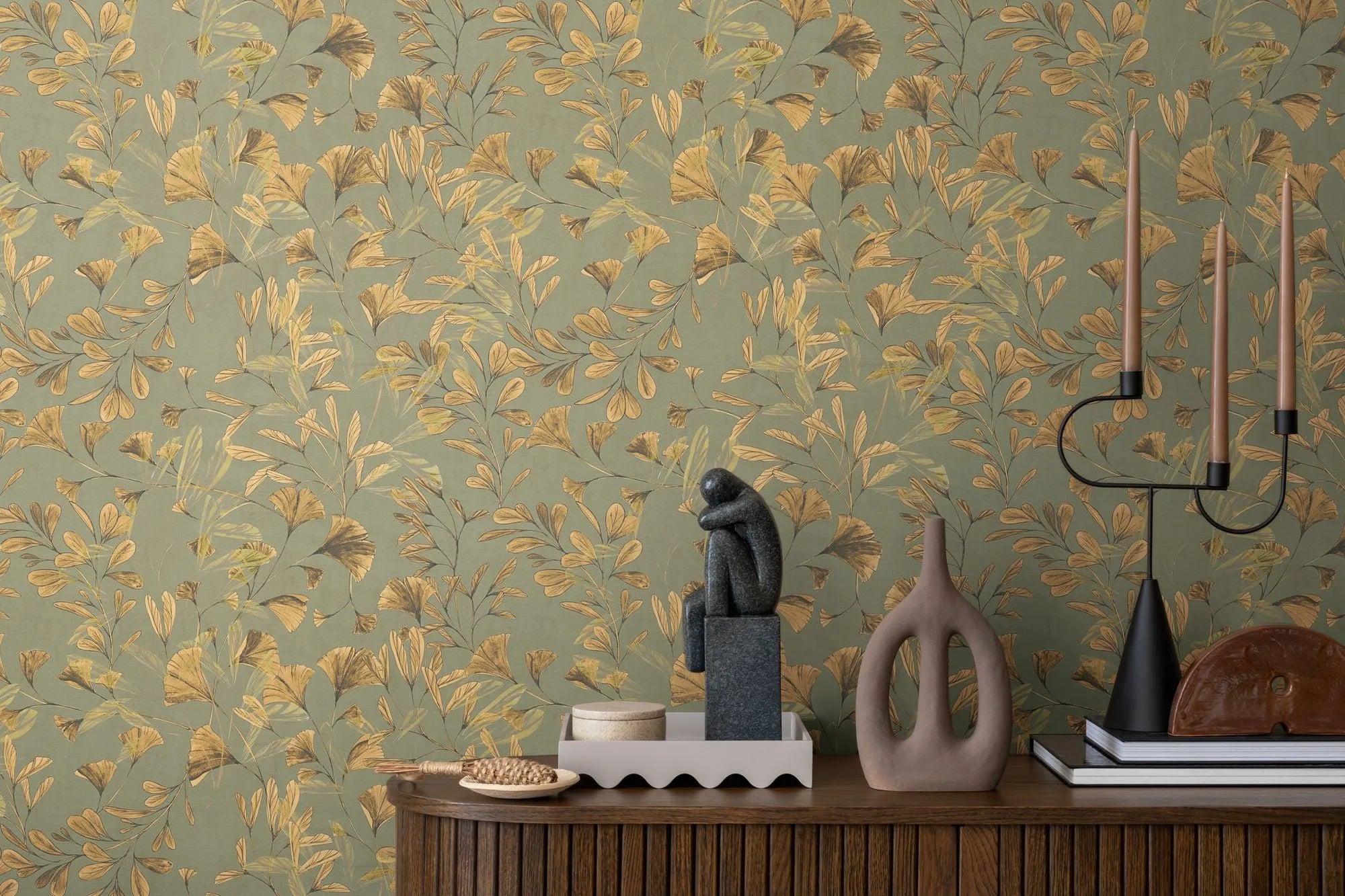 Anna D'Andrea - Fresco Flow botanical wallpaper AS Creation