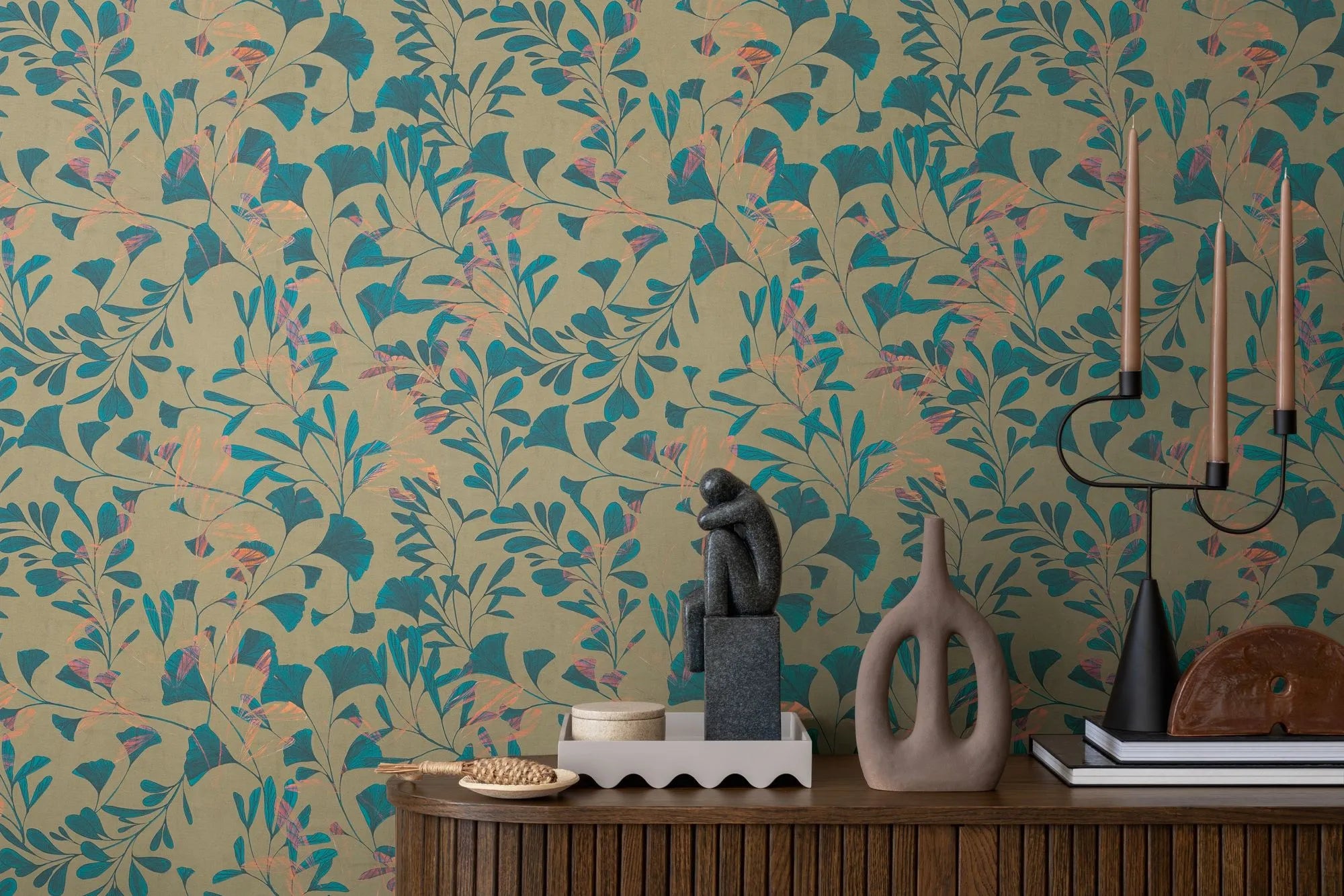 Anna D'Andrea - Fresco Flow botanical wallpaper AS Creation