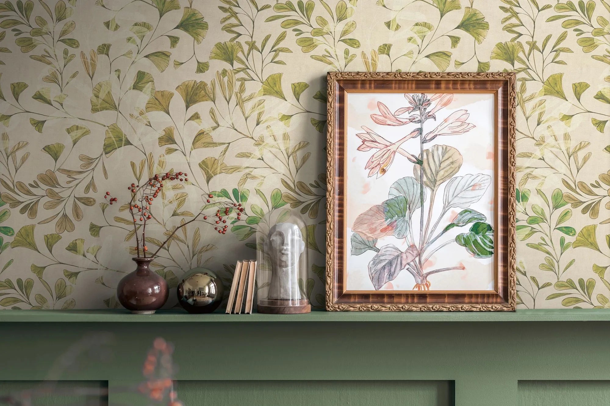 Anna D'Andrea - Fresco Flow botanical wallpaper AS Creation