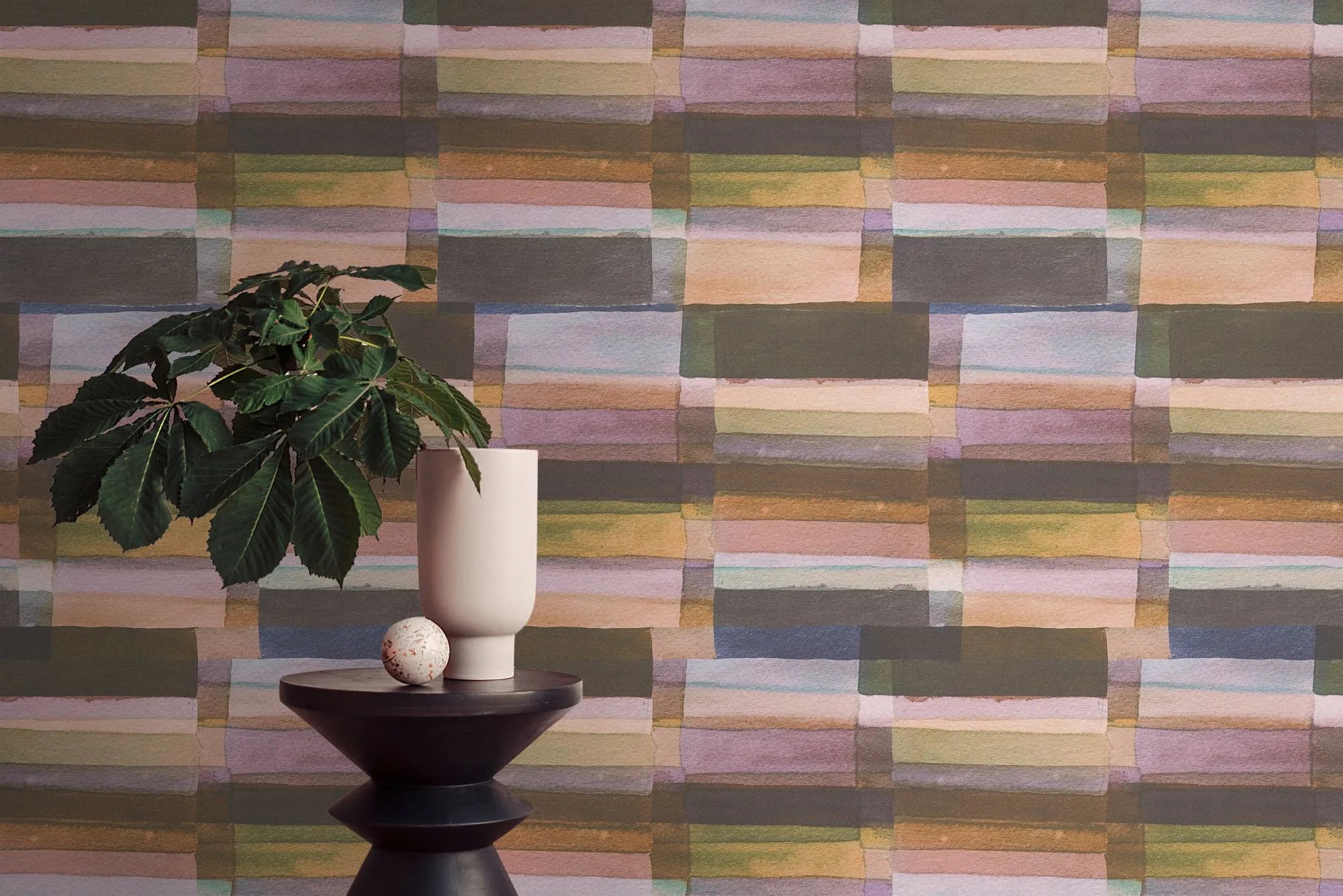 Anna D'Andrea - Painter’s Grid geometric wallpaper AS Creation