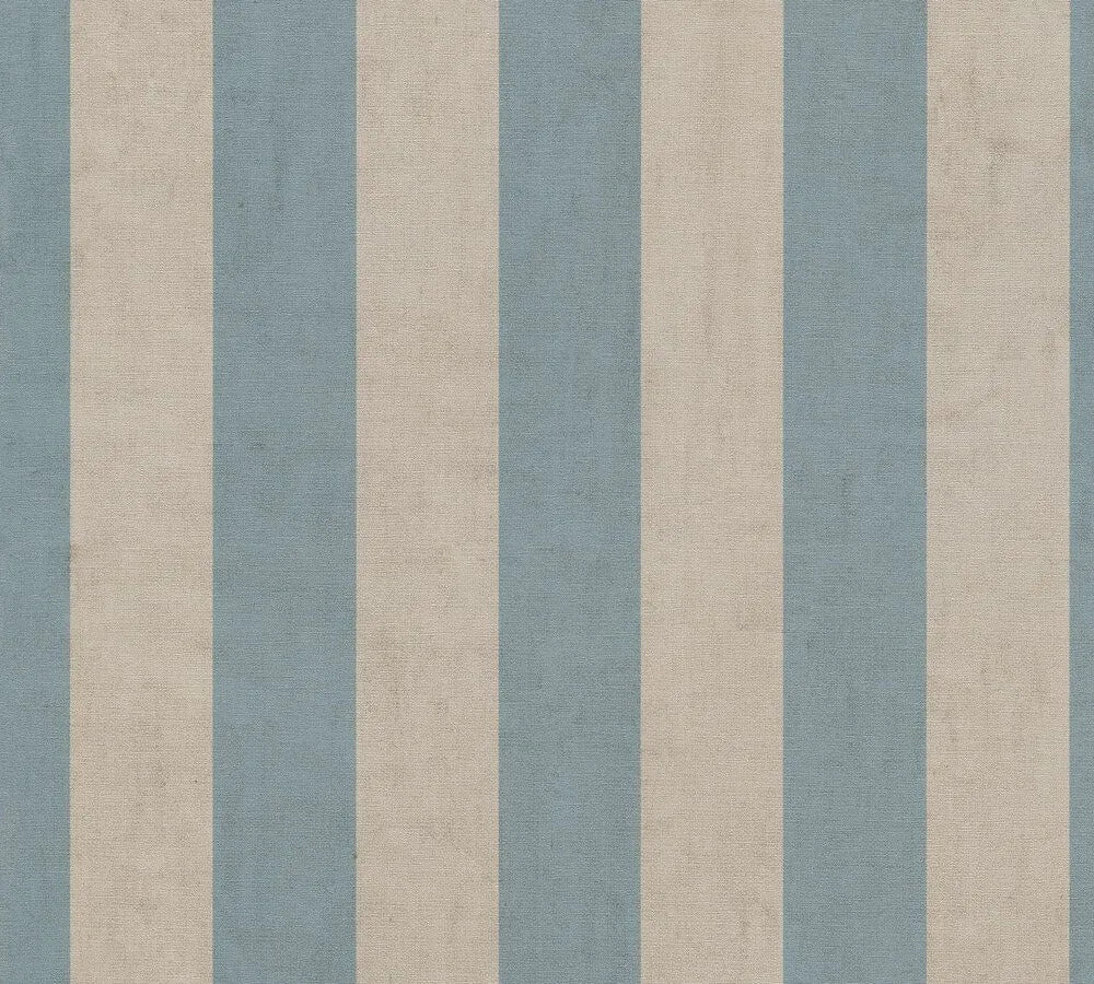 Anna D'Andrea - Urban Stripe geometric wallpaper AS Creation Roll Blue 782263