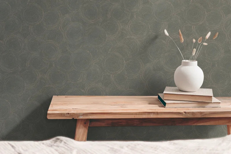 Hygge 3 - GeoLeaf Weave damask wallpaper AS Creation