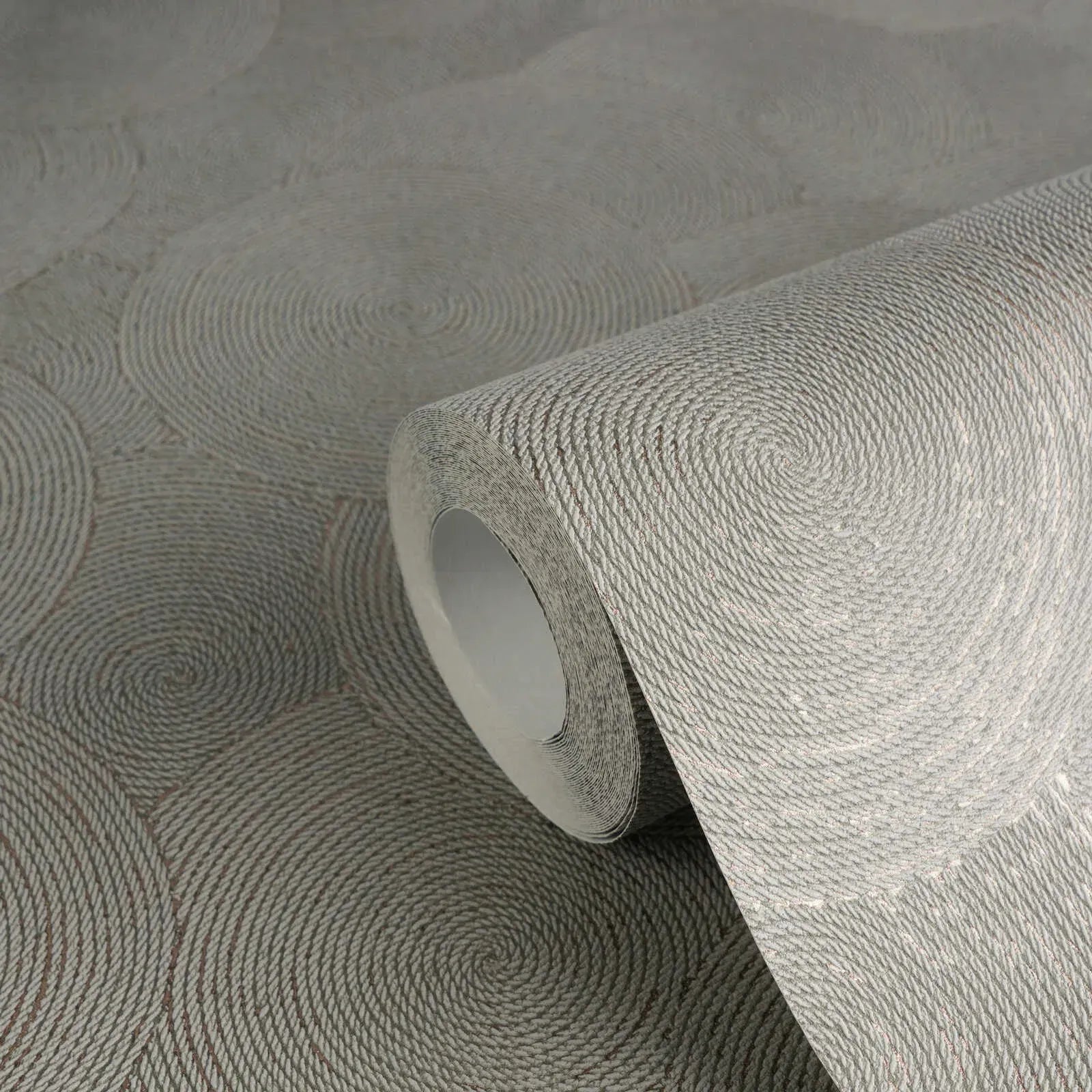 Hygge 3 - GeoLeaf Weave damask wallpaper AS Creation