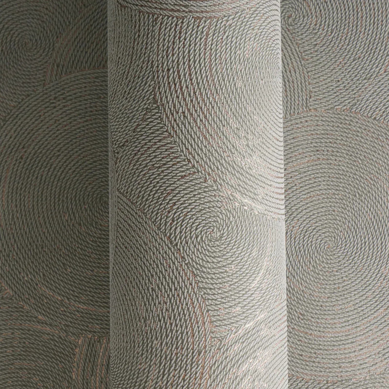 Hygge 3 - GeoLeaf Weave damask wallpaper AS Creation