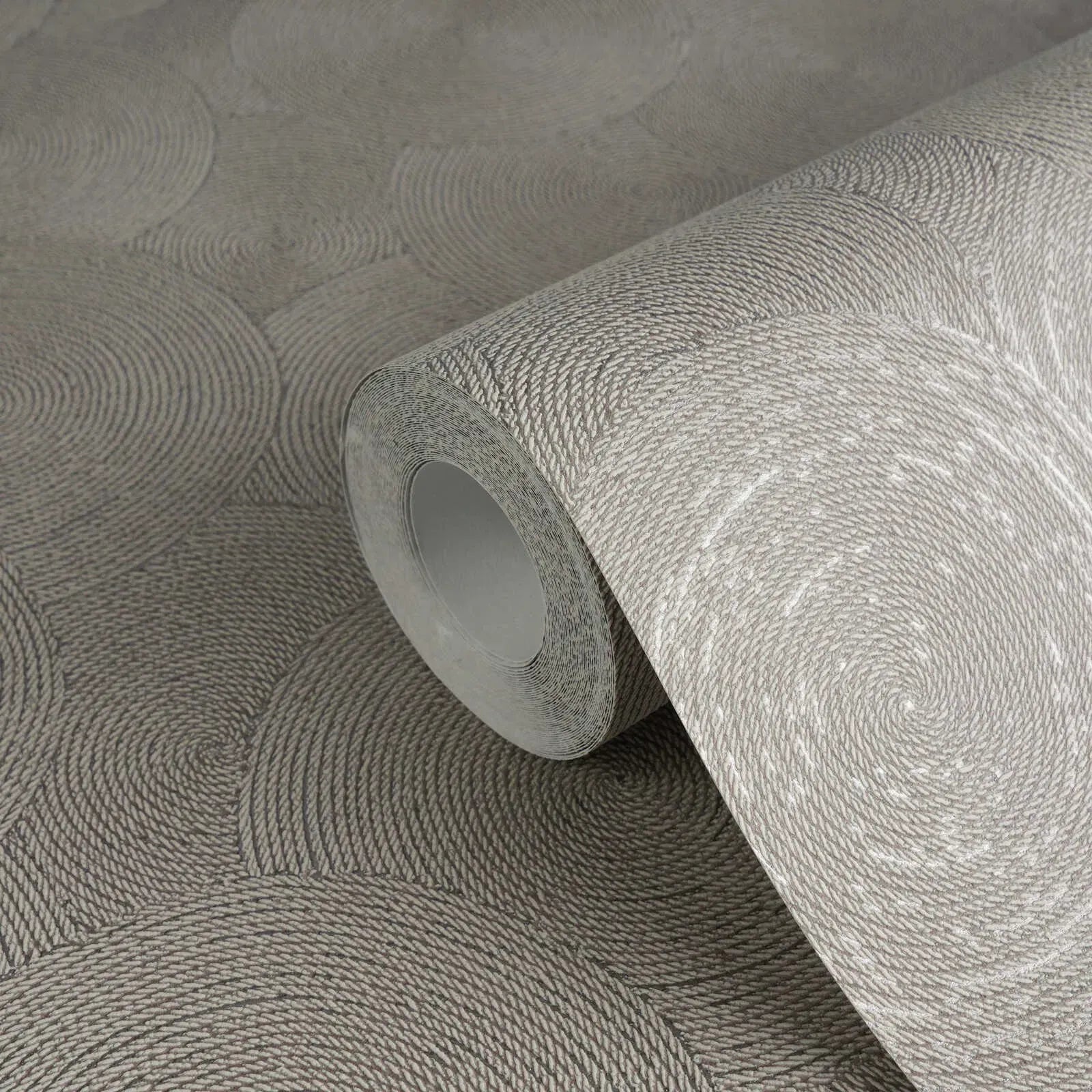 Hygge 3 - GeoLeaf Weave damask wallpaper AS Creation