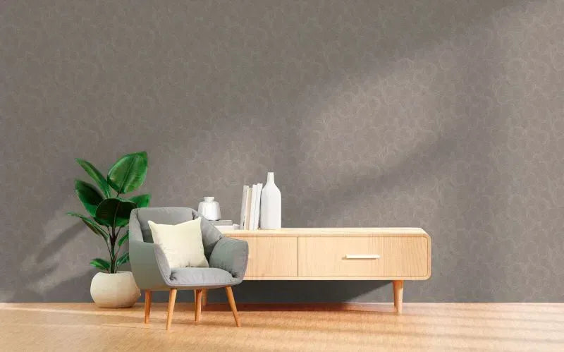 Hygge 3 - GeoLeaf Weave damask wallpaper AS Creation