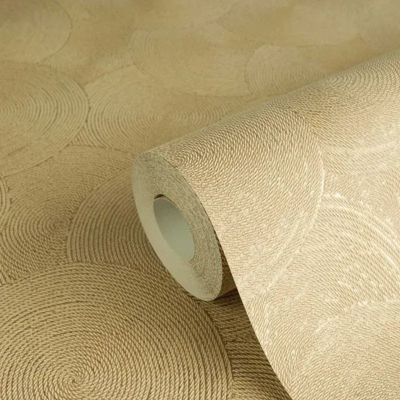 Hygge 3 - GeoLeaf Weave damask wallpaper AS Creation