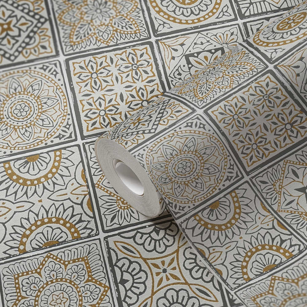 Terra - Decorative Tiles industrial wallpaper AS Creation    