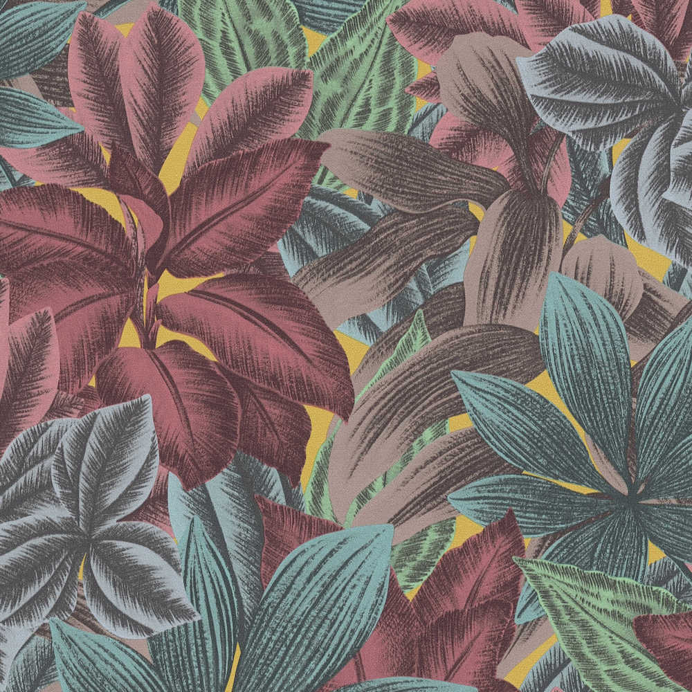Metropolitan Stories 3 - Bali Tropical Foliage botanical wallpaper AS Creation Roll Pink  392222
