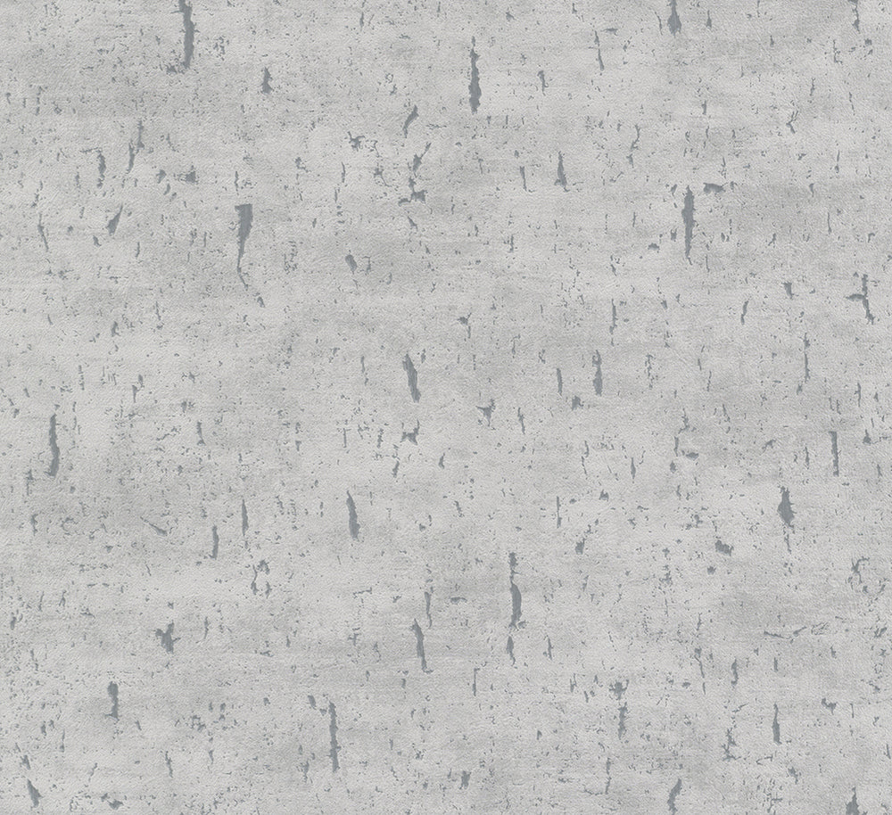 Natural Opulence - Metallic Luxury plain wallpaper Marburg Roll Silver 33255