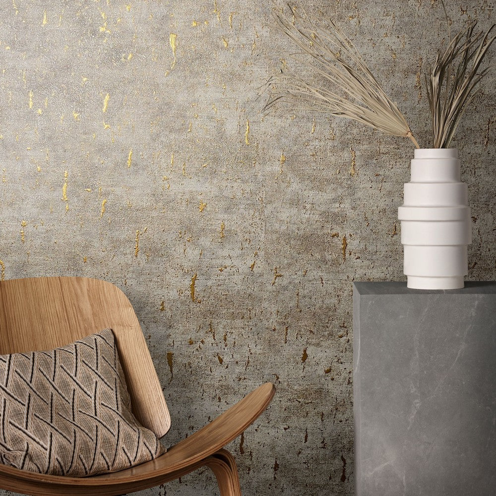 Natural Opulence - Metallic Luxury plain wallpaper Marburg
