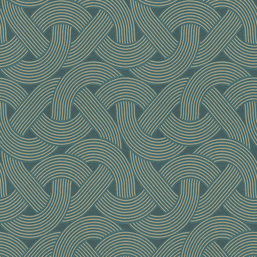 Arcade - Art Deco Twist art deco wallpaper AS Creation Roll Green  391753