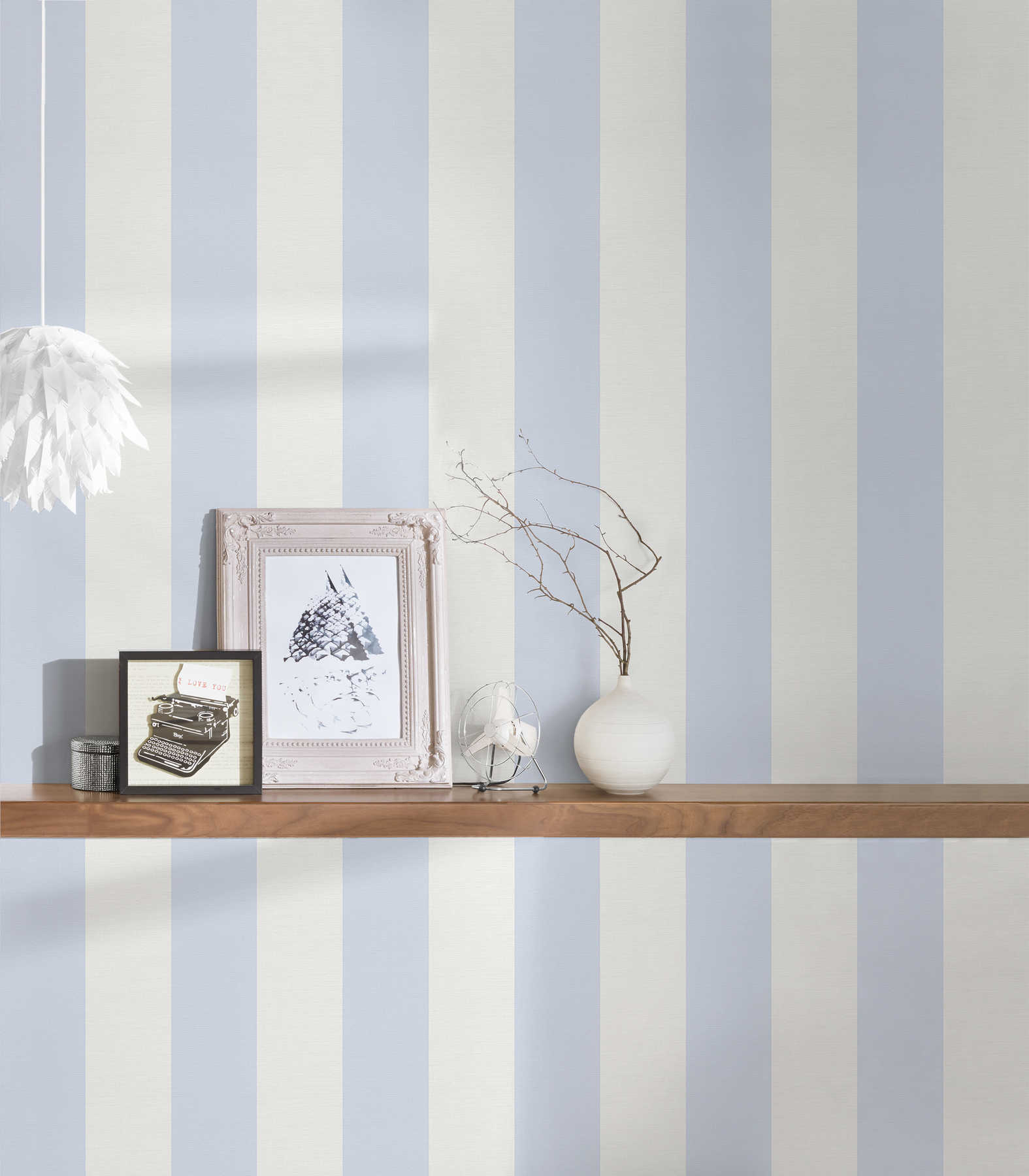 Maison Charme - Cottage Stripe damask wallpaper AS Creation