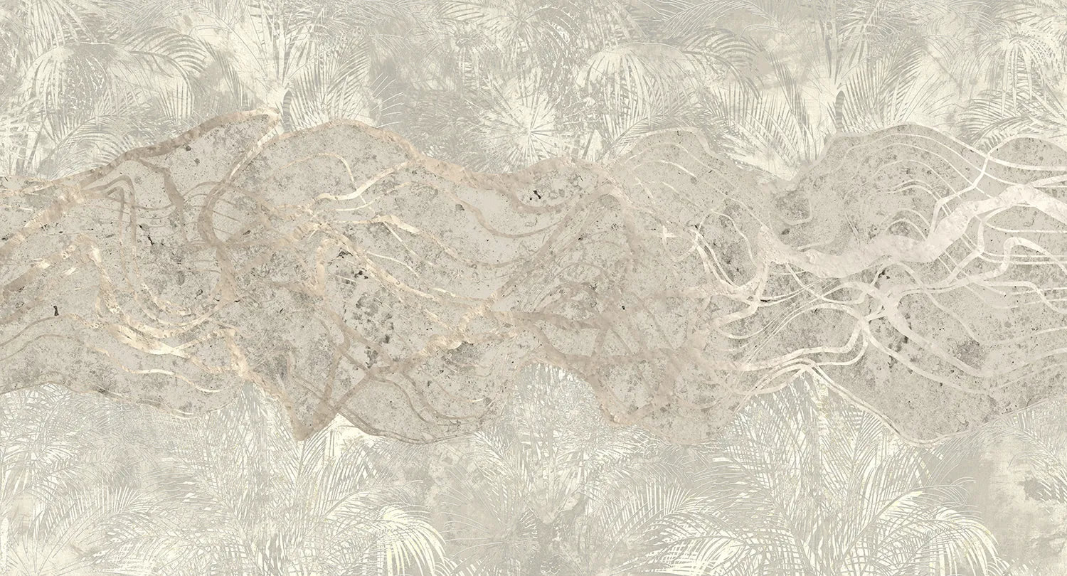 Dusk - Blissful digital print Muance White MU14037