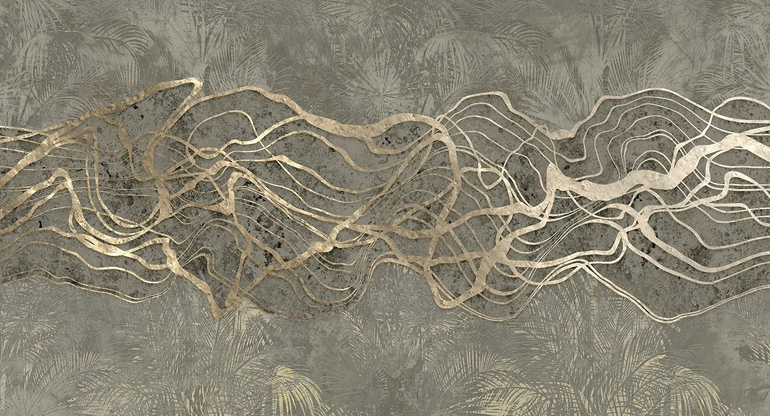 Dusk - Blissful digital print Muance Grey MU14038