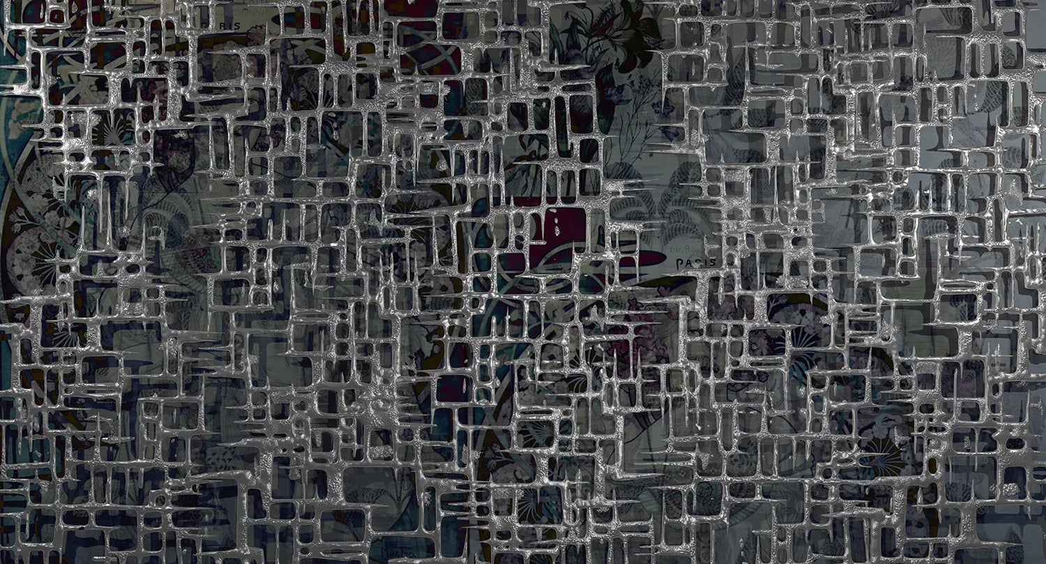 Dusk - Luxor digital print Muance Blue MU14045