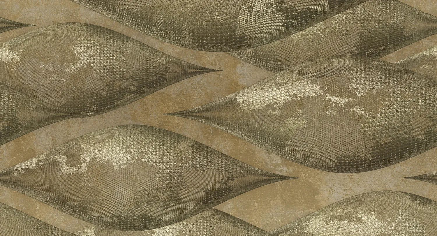 Dusk - Golden Horizon digital print Muance Gold Matt Non-woven (Paper Finish) MU14061m