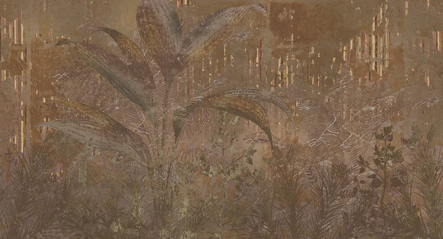 Amber - Escape digital print Muance Brown MU15014