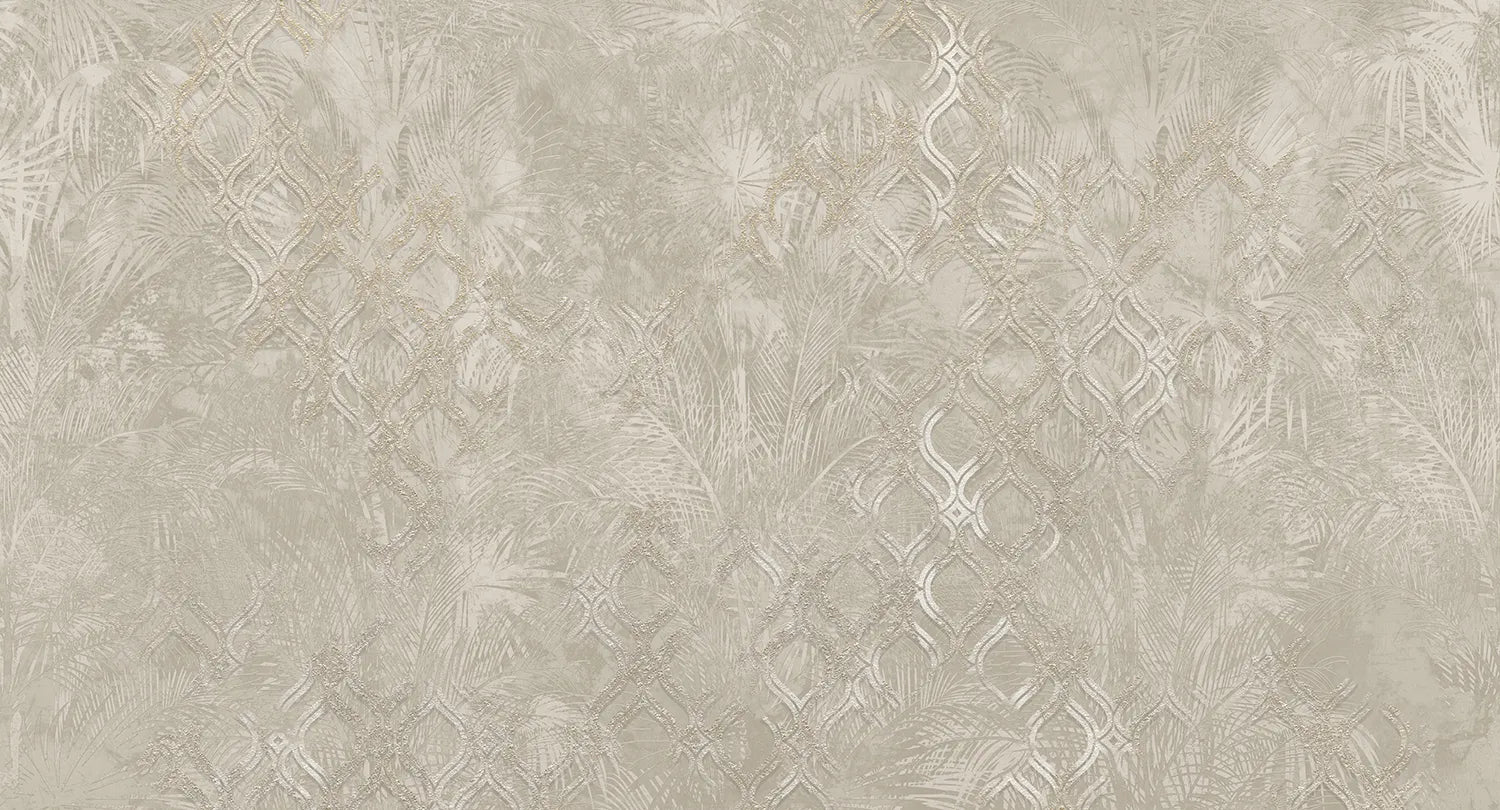 Amber - Lush digital print Muance Beige Matt Non-woven (Paper Finish) MU15022m-S