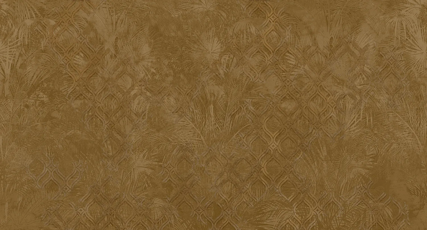 Amber - Lush digital print Muance Gold Matt Non-woven (Paper Finish) MU15024m-S