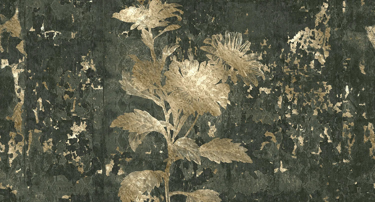 Amber - Mystic digital print Muance Green Matt Non-woven (Paper Finish) MU15029m-S