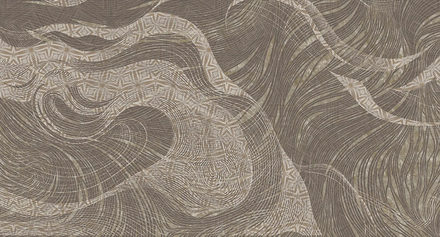 Amber - Mystic Mingle digital print Muance Grey Matt Non-woven (Paper Finish) MU15052m