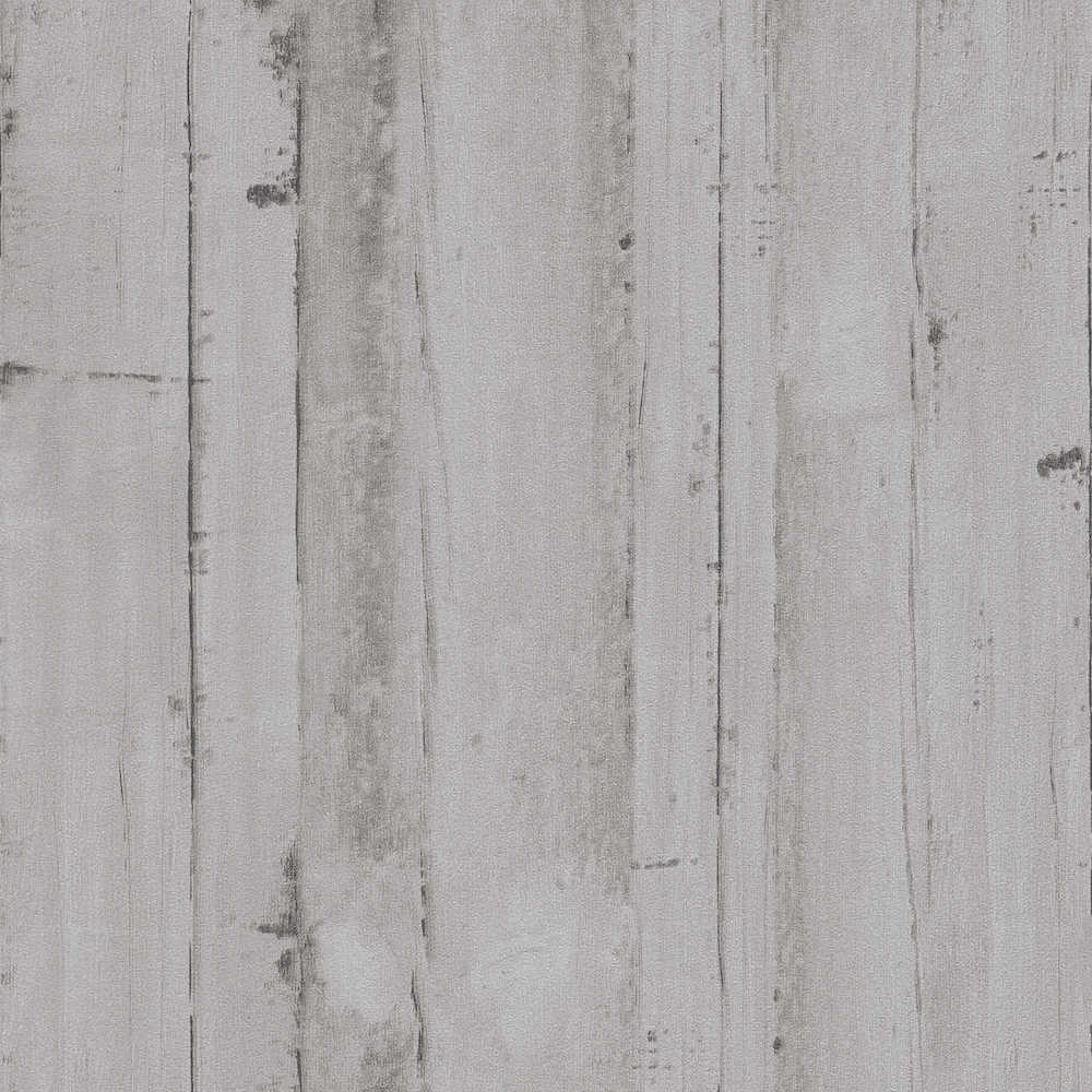 Natural Living - Old Wood Planks industrial wallpaper AS Creation Roll Grey  385022