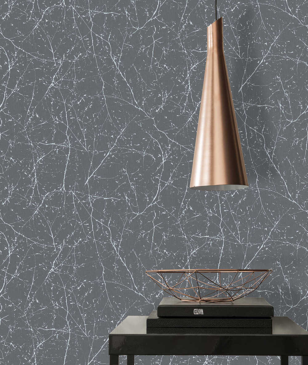 Terra - Metallic Branches botanical wallpaper AS Creation    