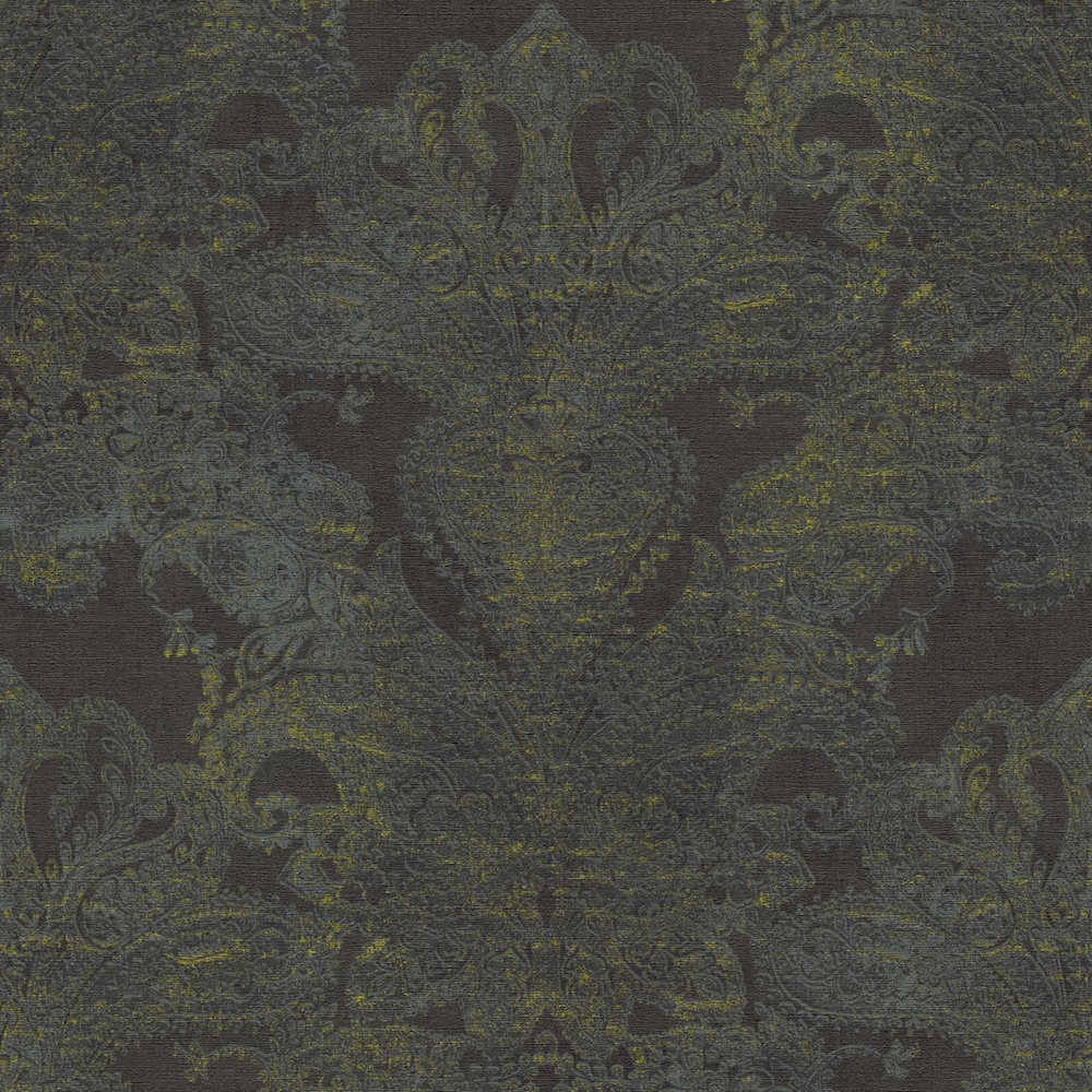 Metropolitan Stories 3 - Dubai Baroque damask wallpaper AS Creation Roll Black  391195