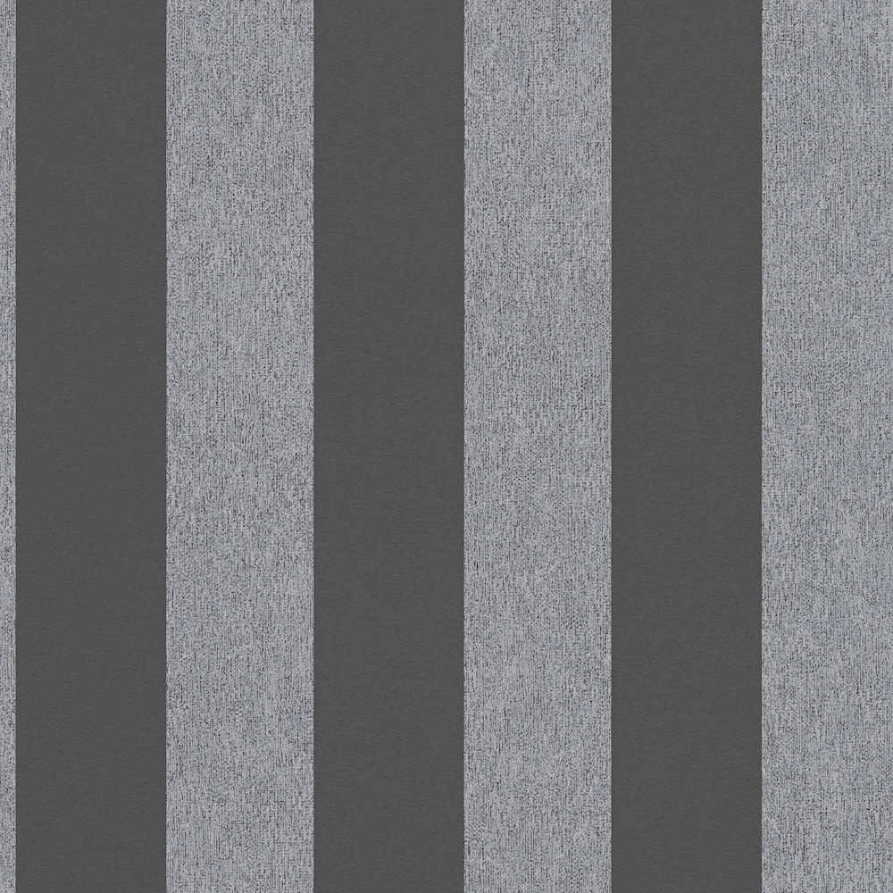 Attractive 2 - Broad Stripe stripe wallpaper AS Creation Roll Dark Grey  390294
