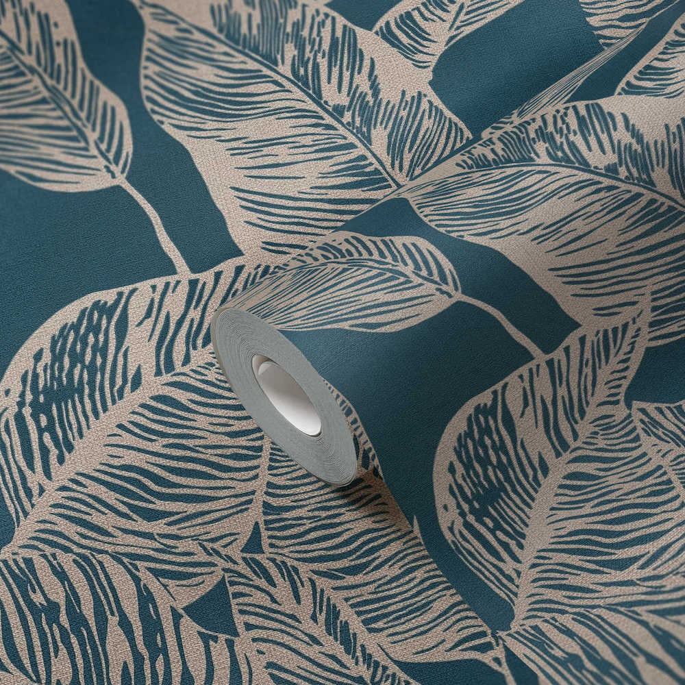 Natural Living - Large Leaf botanical wallpaper AS Creation    