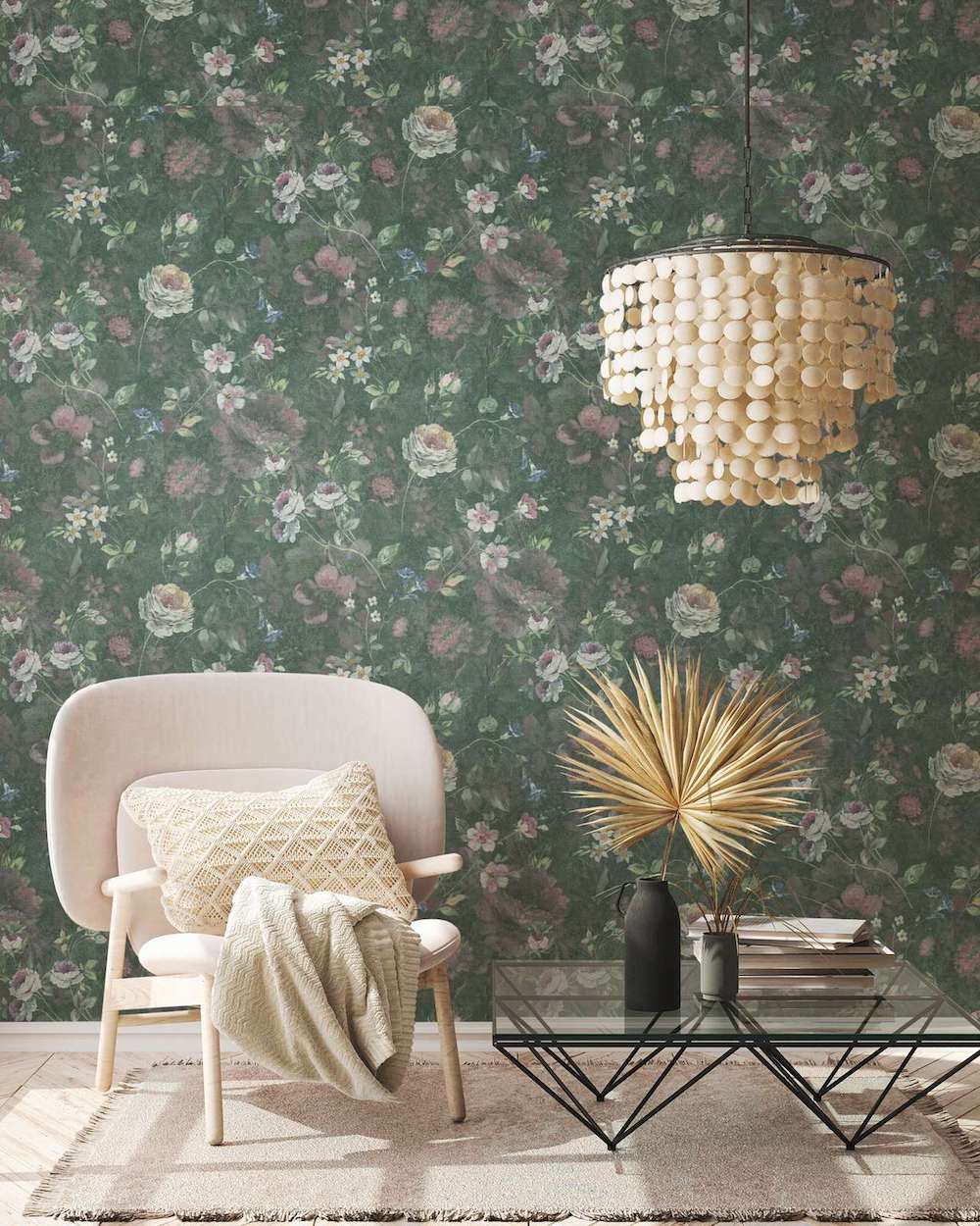 Natural Living - Flower Garden botanical wallpaper AS Creation    